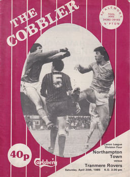 Northampton Town v Tranmere Rovers Match Programme 1985-04-20